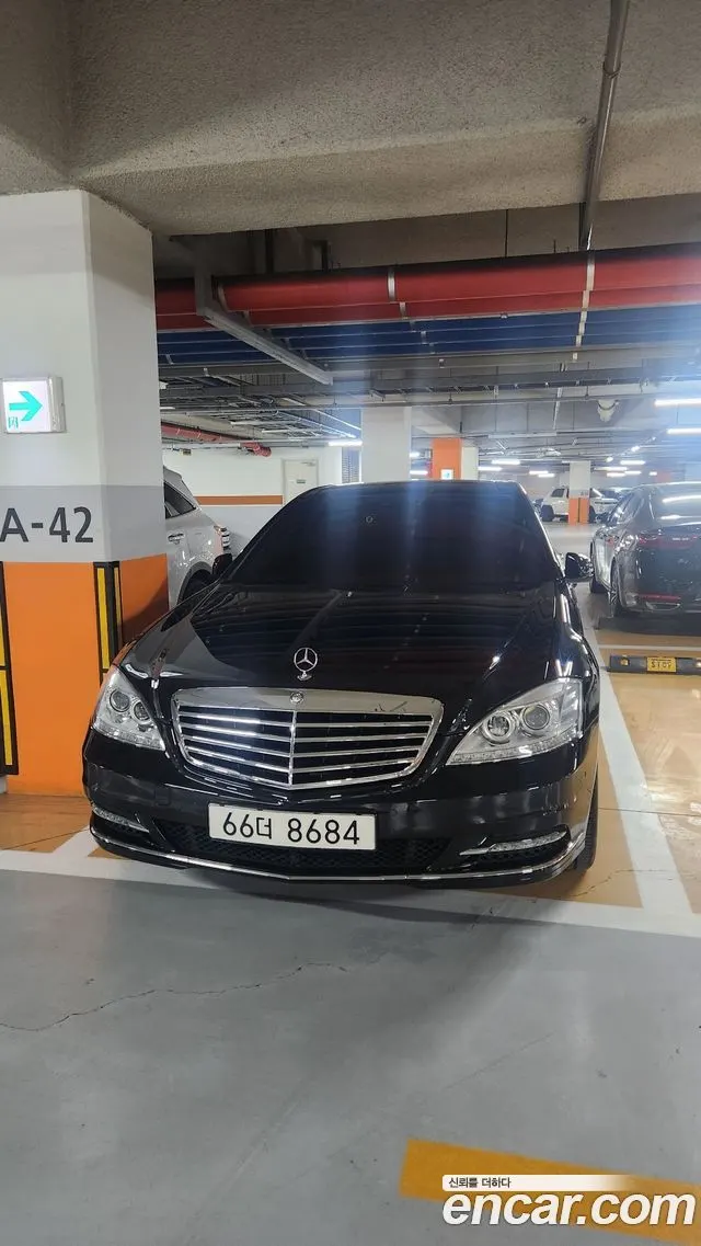 MERCEDES-BENZ S-CLASS W221 2011 — 68 000 км, чёрный, Корея — под ключ — фото 7