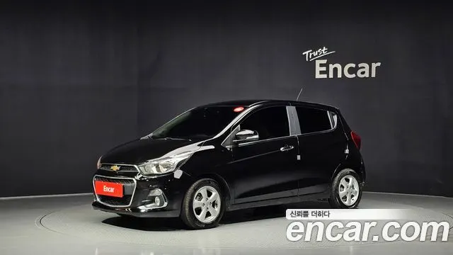 CHEVROLET SPARK 2017 — 136 680 км, чёрный, Корея — под ключ — фото 1