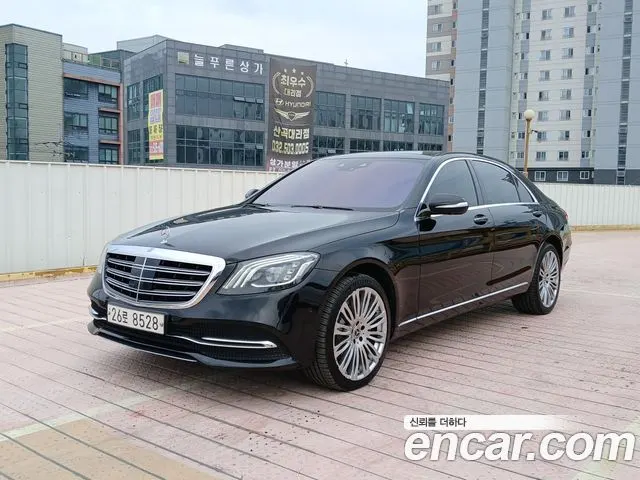 MERCEDES-BENZ S-CLASS W222 2019 — 161 000 км, чёрный, Корея — под ключ — фото 1