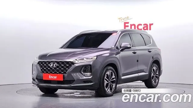 HYUNDAI SANTA FE 2019 — 135 930 км, серый, Корея — под ключ — фото 1