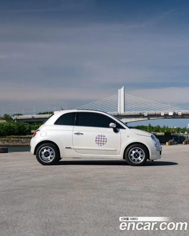 FIAT 500 2011 — 175 600 км, белый-перламутр, Корея — под ключ — фото 11