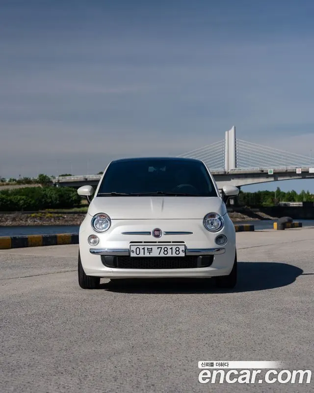 FIAT 500 2011 — 175 600 км, белый-перламутр, Корея — под ключ — фото 3