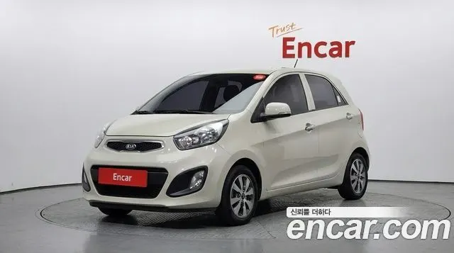 KIA MORNING 2015 — 124 983 км, белый-перламутр, Корея — под ключ — фото 1