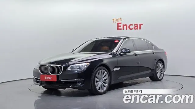 BMW 7 SERIES 2015 — 203 544 км, чёрный, Корея — под ключ — фото 1
