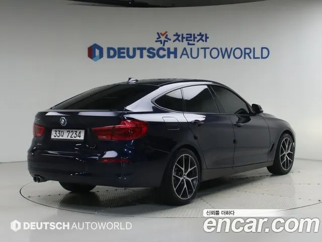 BMW 3 SERIES GT 2018 — 138 000 км, синий, Корея — под ключ — фото 2