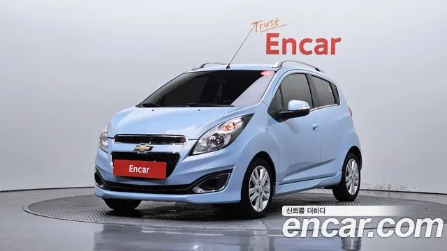 CHEVROLET SPARK 2015 — 53 220 км, голубой, Корея — под ключ — фото 1