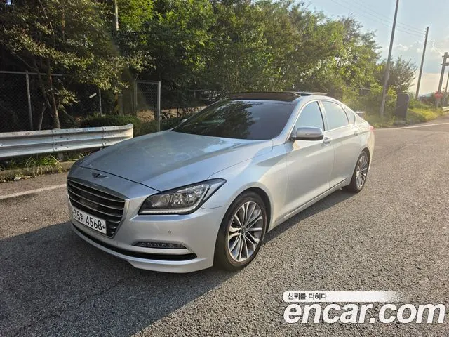 HYUNDAI GENESIS DH 2015 — 194 757 км, серебристый, Корея — под ключ — фото 1