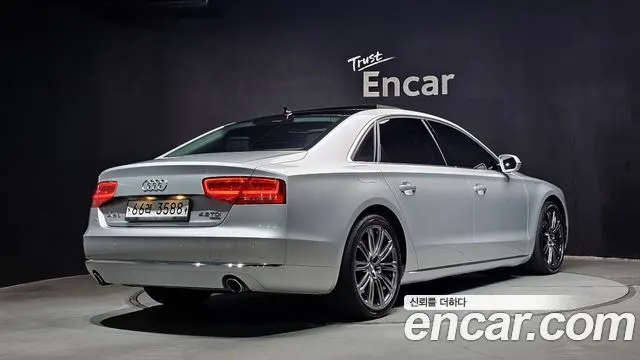 AUDI A8 2014 — 188 393 км, серебристый, Корея — под ключ — фото 2