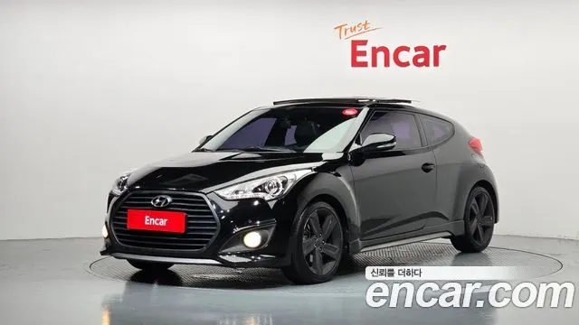 HYUNDAI VELOSTER 2014 — 202 992 км, чёрный, Корея — под ключ — фото 1