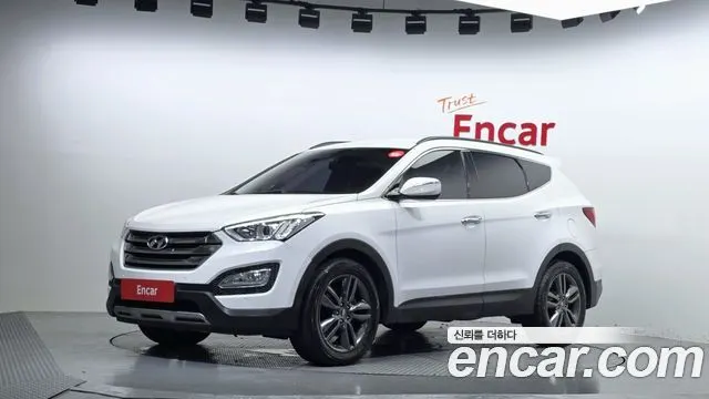 HYUNDAI SANTA FE 2014 — 131 553 км, белый, Корея — под ключ — фото 1