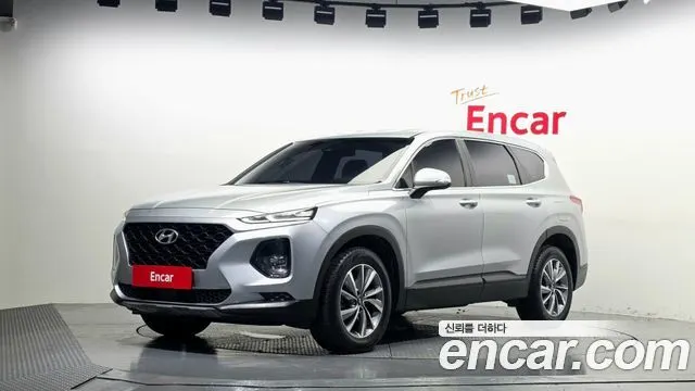HYUNDAI SANTA FE 2019 — 73 543 км, серебристый, Корея — под ключ — фото 1