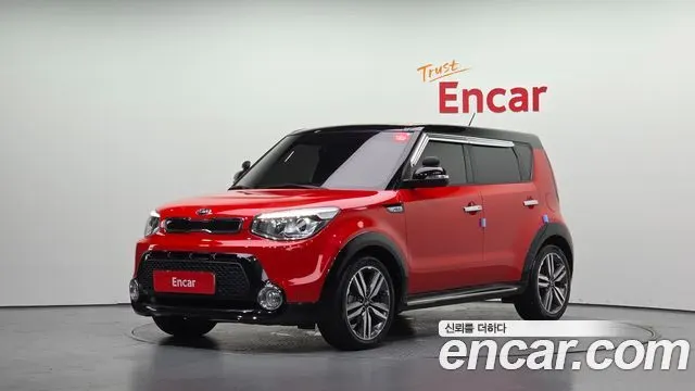 KIA SOUL 2015 — 88 887 км, красный, Корея — под ключ — фото 1