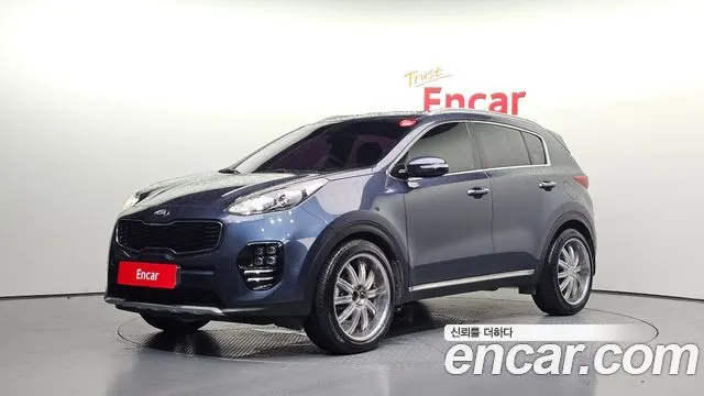 KIA SPORTAGE 2018 — 46 230 км, синий, Корея — под ключ — фото 1
