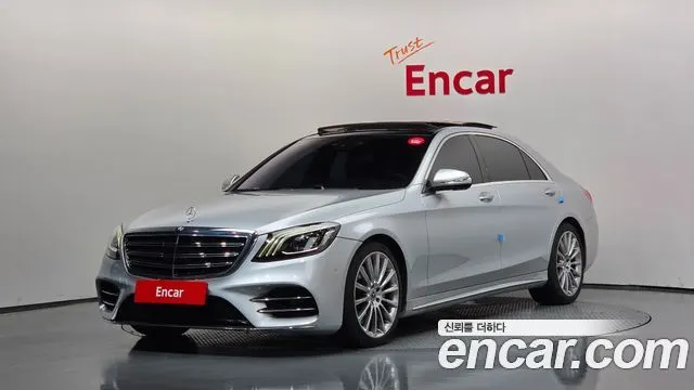 MERCEDES-BENZ S-CLASS W222 2020 — 134 223 км, серебристый, Корея — под ключ — фото 1