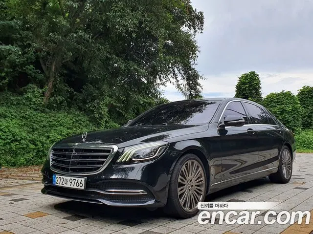 MERCEDES-BENZ S-CLASS W222 2019 — 176 003 км, чёрный, Корея — под ключ — фото 1