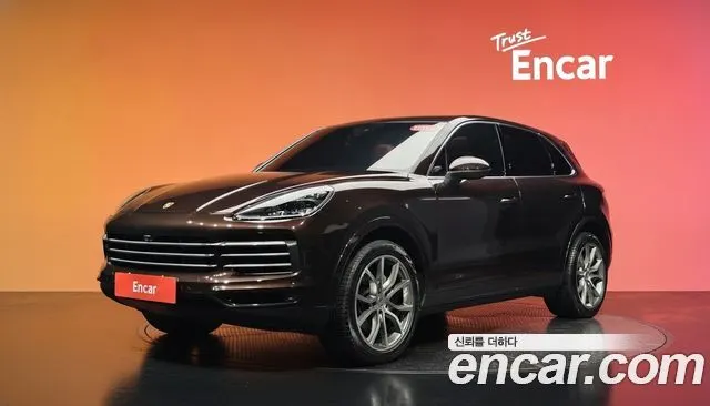 PORSCHE CAYENNE 2019 — 76 854 км, коричневый, Корея — под ключ — фото 2