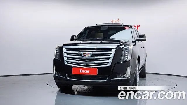 CADILLAC ESCALADE 2017 — 114 698 км, чёрный, Корея — под ключ — фото 3