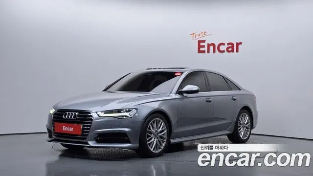 AUDI A6 2018 — 137 730 км, серебристо-серый, Корея — под ключ — фото 1