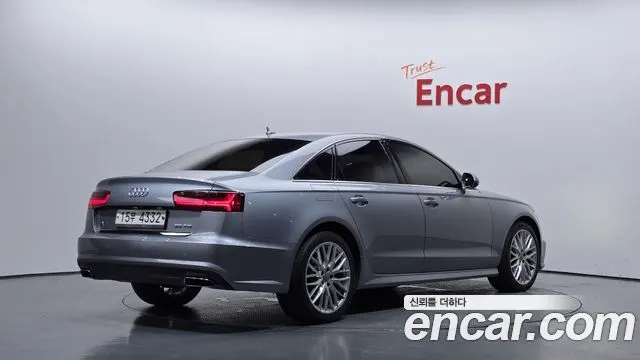 AUDI A6 2018 — 137 730 км, серебристо-серый, Корея — под ключ — фото 2