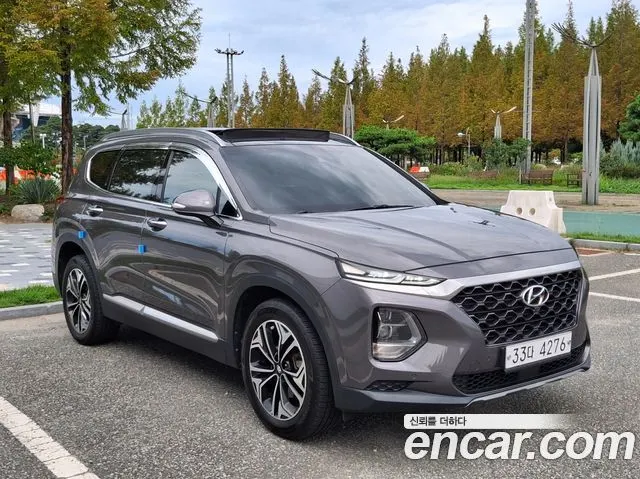 HYUNDAI SANTA FE 2019 — 100 000 км, серый, Корея — под ключ — фото 4