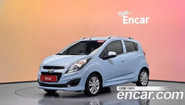CHEVROLET SPARK 2014 — 77 314 км, голубой, Корея — под ключ — фото 2