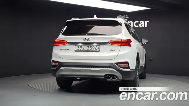 HYUNDAI SANTA FE 2019 — 175 923 км, белый, Корея — под ключ — фото 4