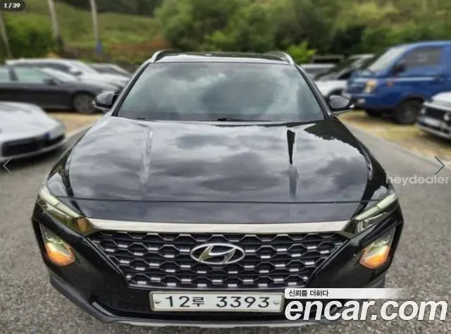 HYUNDAI SANTA FE 2019 — 156 167 км, чёрный, Корея — под ключ — фото 1