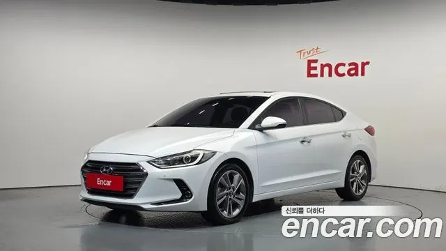HYUNDAI AVANTE 2016 — 137 690 км, белый, Корея — под ключ — фото 1