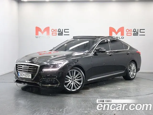 GENESIS G80 2019 — 54 780 км, чёрный, Корея — под ключ — фото 1