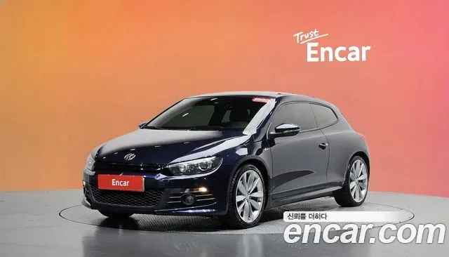 VOLKSWAGEN SCIROCCO 2013 — 98 125 км, синий, Корея — под ключ — фото 2