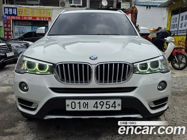 BMW X3 2016 — 206 300 км, белый, Корея — под ключ — фото 1