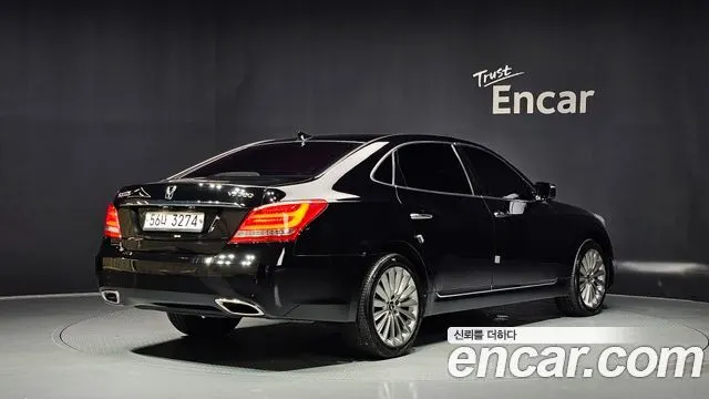 HYUNDAI EQUUS 2015 — 202 455 км, чёрный, Корея — под ключ — фото 2