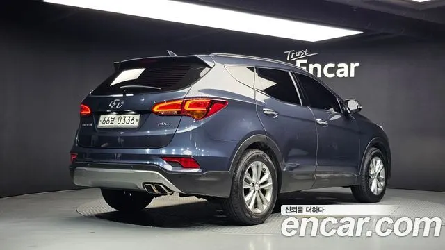 HYUNDAI SANTA FE 2016 — 172 012 км, синий, Корея — под ключ — фото 2
