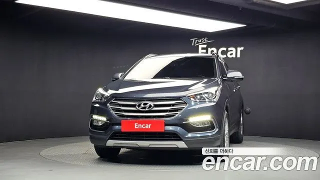 HYUNDAI SANTA FE 2016 — 172 012 км, синий, Корея — под ключ — фото 3