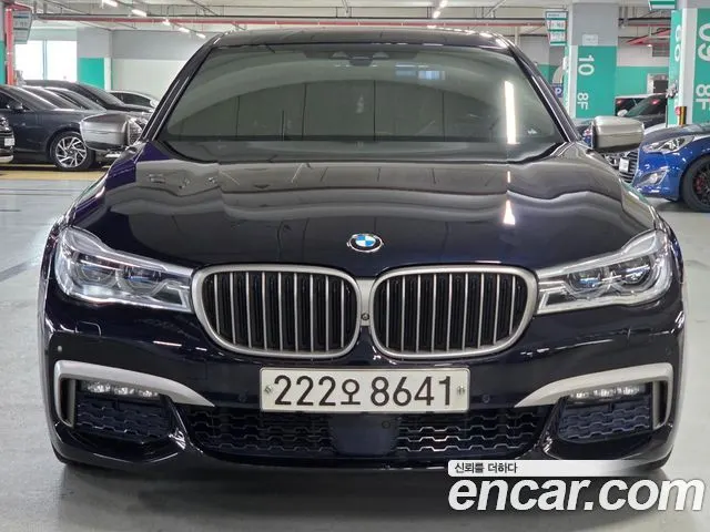 BMW 7 SERIES 2018 — 93 386 км, синий, Корея — под ключ — фото 12