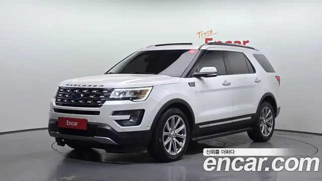 FORD EXPLORER 2017 — 91 777 км, белый, Корея — под ключ — фото 1