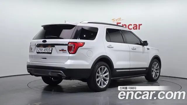 FORD EXPLORER 2017 — 91 777 км, белый, Корея — под ключ — фото 2