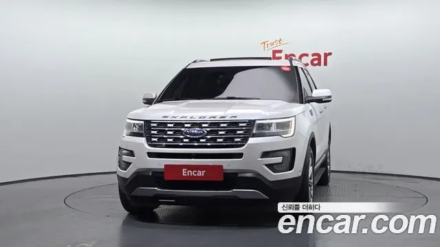 FORD EXPLORER 2017 — 91 777 км, белый, Корея — под ключ — фото 3