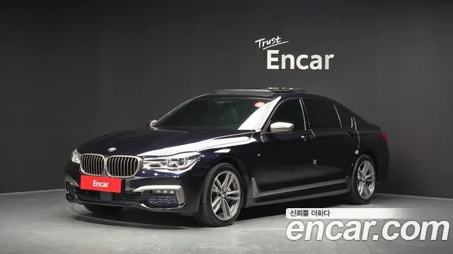 BMW 7 SERIES 2018 — 93 393 км, чёрный, Корея — под ключ — фото 1