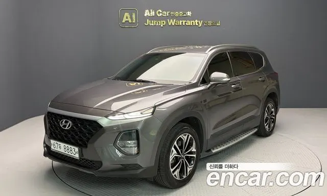 HYUNDAI SANTA FE 2019 — 102 666 км, серый, Корея — под ключ — фото 12