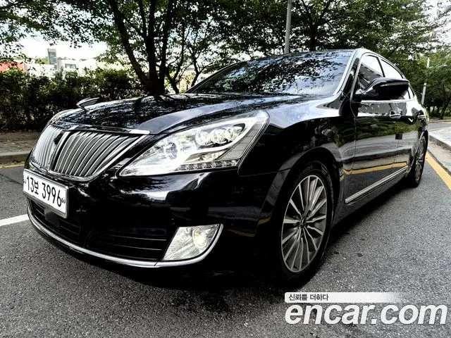 HYUNDAI EQUUS 2014 — 139 926 км, чёрный, Корея — под ключ — фото 1