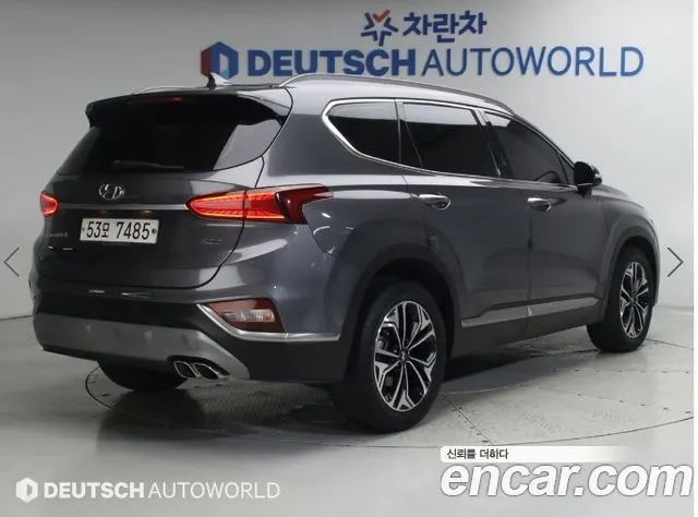 HYUNDAI SANTA FE 2019 — 142 197 км, серый, Корея — под ключ — фото 2