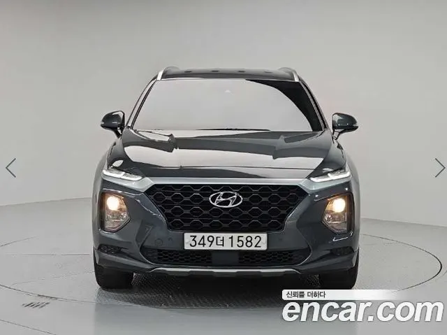HYUNDAI SANTA FE 2019 — 230 675 км, салатовый, Корея — под ключ — фото 2
