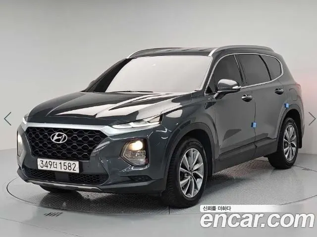 HYUNDAI SANTA FE 2019 — 230 675 км, салатовый, Корея — под ключ — фото 11