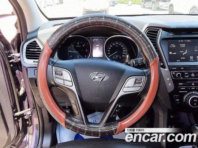 HYUNDAI SANTA FE 2016 — 185 251 км, синий, Корея — под ключ — фото 8