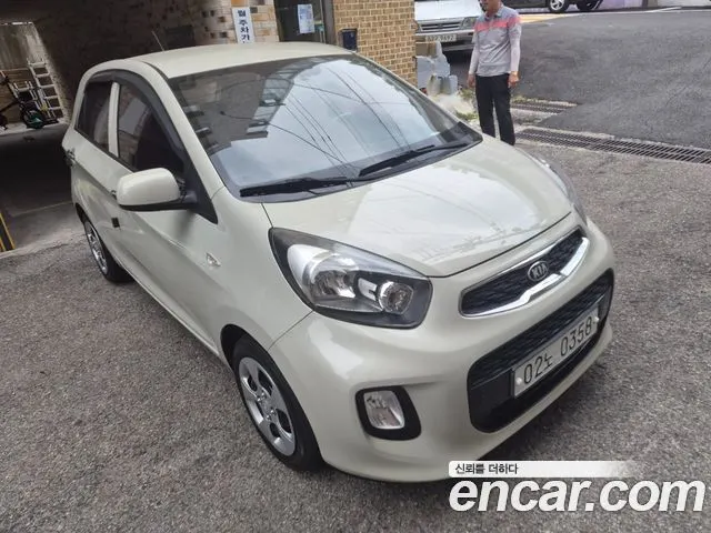 KIA MORNING 2016 — 90 000 км, белый-перламутр, Корея — под ключ — фото 1
