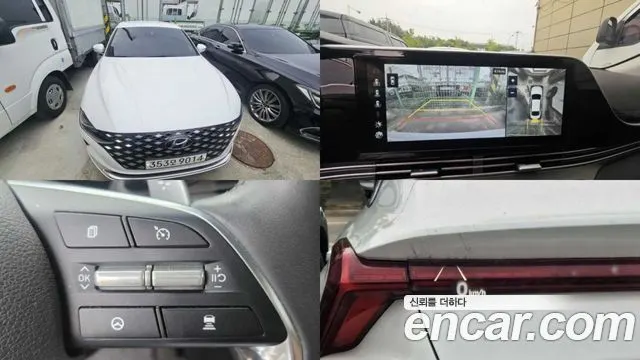 HYUNDAI GRANDEUR HYBRID 2020 — 69 000 км, белый, Корея — под ключ — фото 1