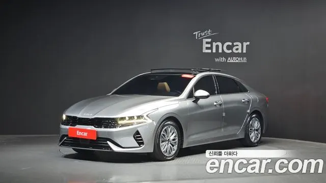 KIA K5 HYBRID 2023 — 24 556 км, серебристо-серый, Корея — под ключ — фото 1