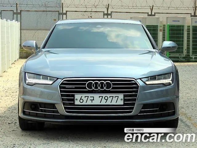 AUDI A7 2016 — 58 793 км, серебристо-серый, Корея — под ключ — фото 1