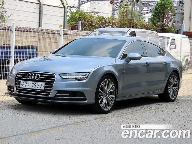 AUDI A7 2016 — 58 793 км, серебристо-серый, Корея — под ключ — фото 2